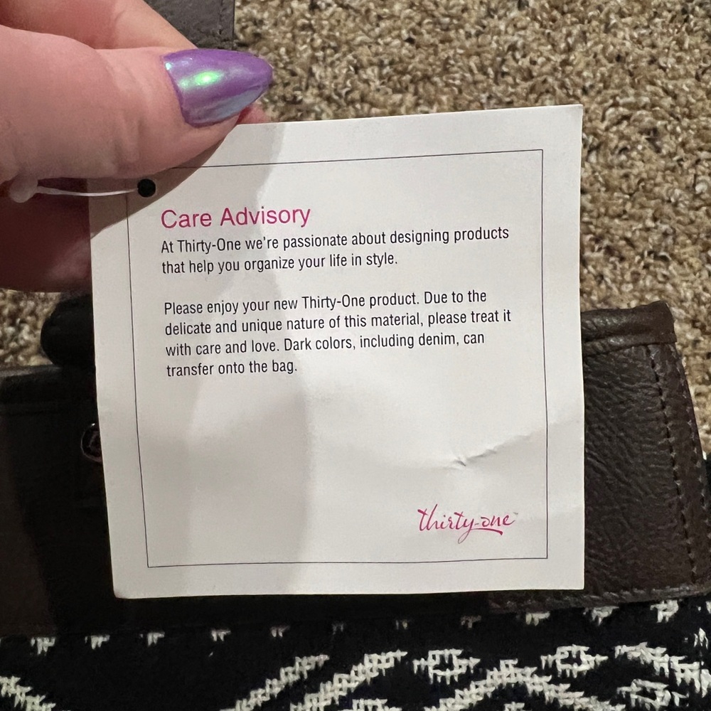 *Thirty One Reversible Fabric Purse - Picture 5 of 6